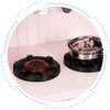 Ecotoys dětská dřevěná kuchyňka s příslušenstvím Domeček - růžová