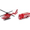 Hasičský set vrtulníku a autíčka