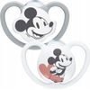 Nuk Uklidňující silikonový dudlík Space Minnie, Mickey 6-18m, 2ks