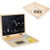 Ecotoys dřevěný notebook s magnetickým monitorem