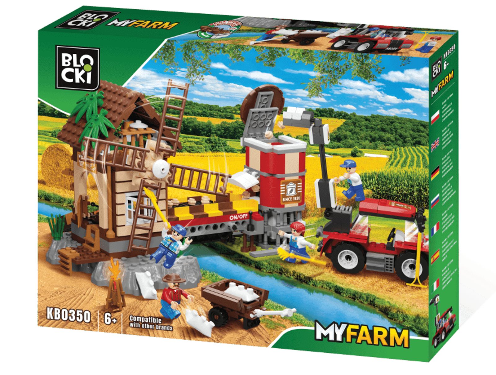 Blockki Blocki MyFarm stavebnice mlýn s příslušenstvím 525 dílků - Detijezdi.cz