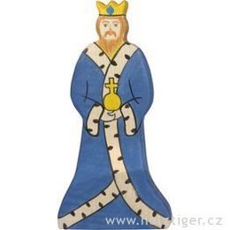 Král - dřevěná vyřezávaná figurka