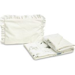 Sada do kočárku Sensillo Velvet s volánky - olivy krémová