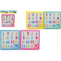 Přesouvačka hlavolam čísla - mix 4 barvy