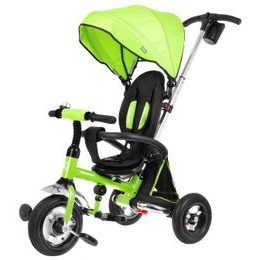 Majlo Toys dětská tříkolka Discovery T300 s nafukovacími koly zelená