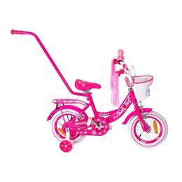 Dětské kolo Mexller Pinki s vodící tyčí růžová 12"