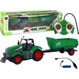 R/C traktor s přívěsem na dálkové ovládání