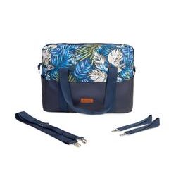 Taška/kabelka na kočárek Papoušci modrá