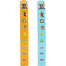 Metr Krtek na zeď dřevo - mix 2 barvy