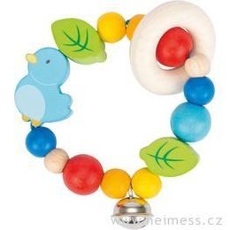Ptáček - elastická hračka pro miminka