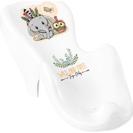 Lehátko ke koupání protiskluzové Wild & Free sloník bílé