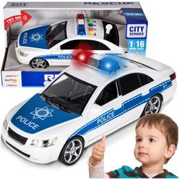 Policejní auto se světly a zvuky City Rescue 1:16