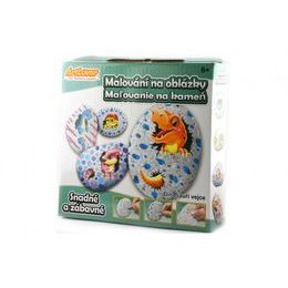 Malování na oblázky/kameny Dinosauří vejce kreativní sada v krabičce 15x14,5x4cm