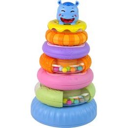 Dřevěná vzdělávací kostka s hodiny ECOTOYS