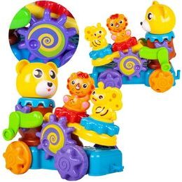 Veselé autíčko pro nejmenší s ozubenými kolečky Bear Car