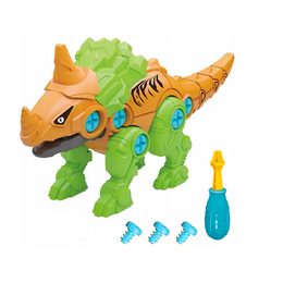 Šroubovací dinosaurus Triceratops oranžový
