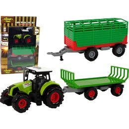 Traktor se dvěma přívěsy se zvukem
