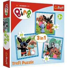 Puzzle 3v1 Bing Bunny Zábava s přáteli