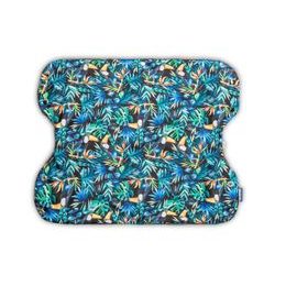 Rukávník na kočárek s kožešinou černý