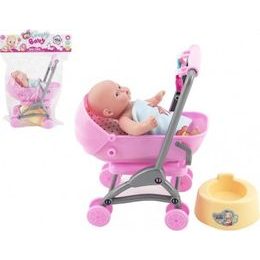 Miminko/panenka v kočárku s doplňky