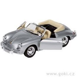 Porsche 356B Cabriolet, volnoběh, měřítko 1:24