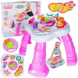 Edukační stoleček se světly a zvuky Baby Table 2v1 růžový