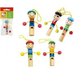 Dřevěná píšťalka panáček s poutkem