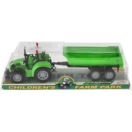 Traktor/nakladač/bagr se lžící - na volný chod - mix 2 barvy