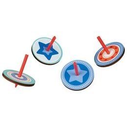 Dřevěná káča – hvězdičky a puntíky