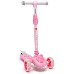Majlo Toys dětská koloběžka Scooter se svítícími koly růžová