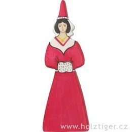 Hradní slečna - dřevěná vyřezávaná figurka