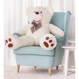 Plyšový medvěd Maty 150 cm bílý