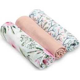 Mušelínová plena 3ks růžová