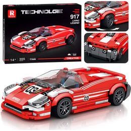 Sportovní červené auto 917 technická stavebnice 355 dílků