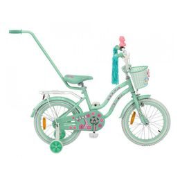 Mexller dětské kolo SISI 16" s vodící tyčí mintová 2022