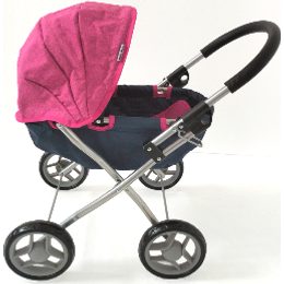 Dětský kočárek pro panenky Milly Mally Dori Prestige Navy