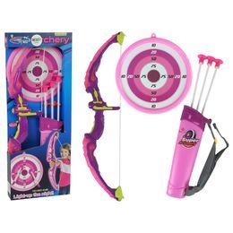 Dětský luk Super Archery se 3 šípy - růžový
