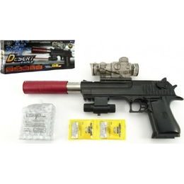 Pistole na vodní kuličky + náboje 9-11mm na baterie se světlem