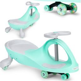 Ecotoys gravitační odrážedlo se svítícími koly Spinner - zelené