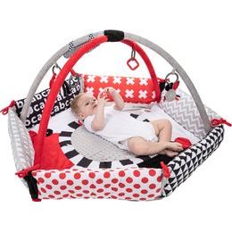 4Baby Plyšový kolotoč nad postýlku Rabbit - šedo/bílý