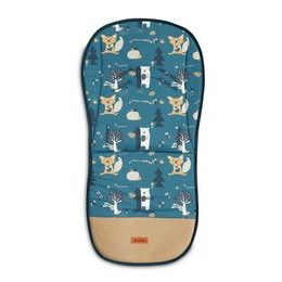 Podložka do kočárku Velvet zvířatka karamelová