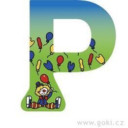 Ozdobné písmeno ze dřeva P