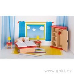 Domeček pro panenky - ložnice BASIC, 11 dílů