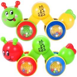 Vzdělávací housenka pro děti - chrastítko