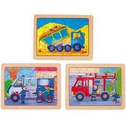 Minipuzzle - Autíčka při práci