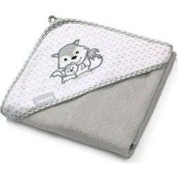 Akuku Dětská osuška s kapucí 100x100cm SOVIČKA ecru