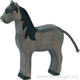Černý koník - zvířátko ze dřeva
