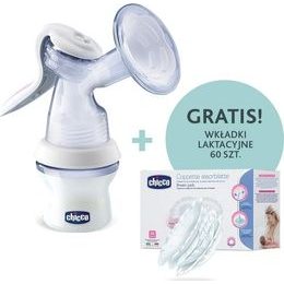 Chicco Ruční odsávačka mateřského mléka + prsní vložky 60ks