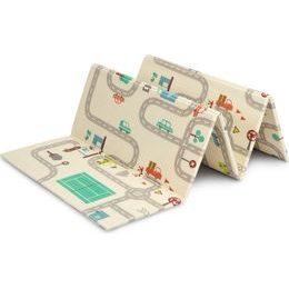 Vzdělávací pěnová podložka dinosauři/auta