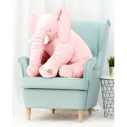 Plyšový slon - polštář Kammy 85 cm růžový
